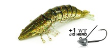 Molix Shrimp 2,5" + WT Jig Head 4 g.